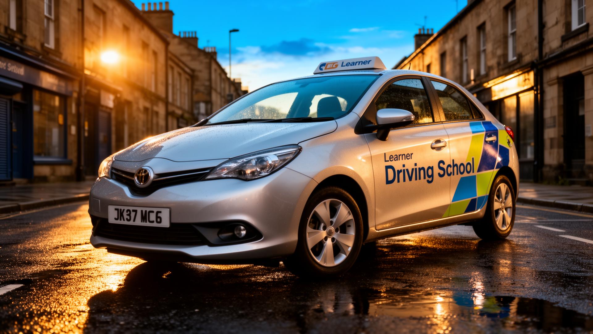 Professional driving school car in Bradford